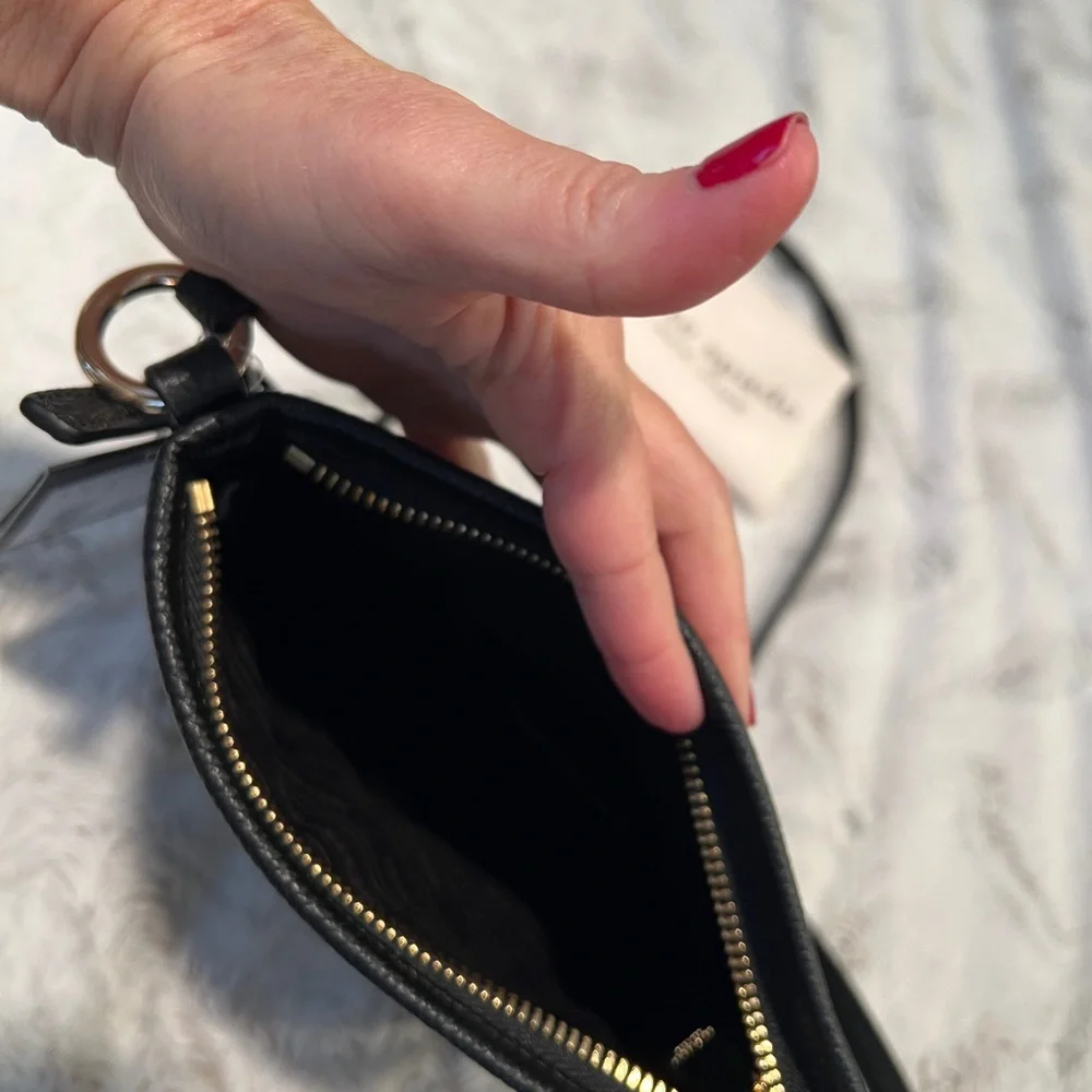 Brand new!  Kate Spade Black Leather Crossbody Bag - Picture 10 of 13